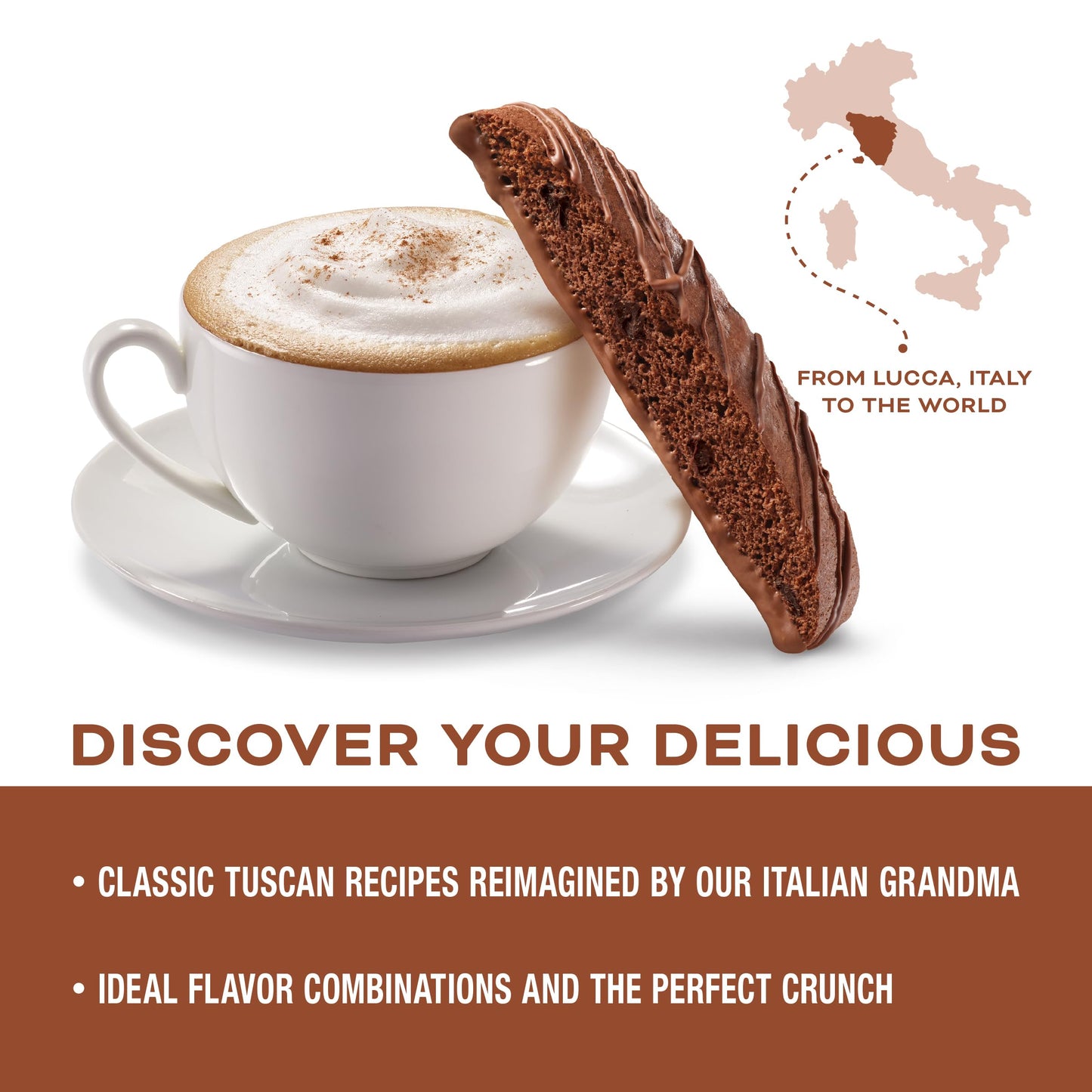Nonni'S Triple Chocolate Biscotti Italian Cookies - 3 Boxes Triple Chocolate Italian Biscotti Cookies W/Dark Chocolate - Biscott