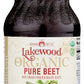 Lakewood Organic Pure Beet, Fresh Pressed, Beetroot, Bottle,Can, 32 Fl Oz, Pack Of 6