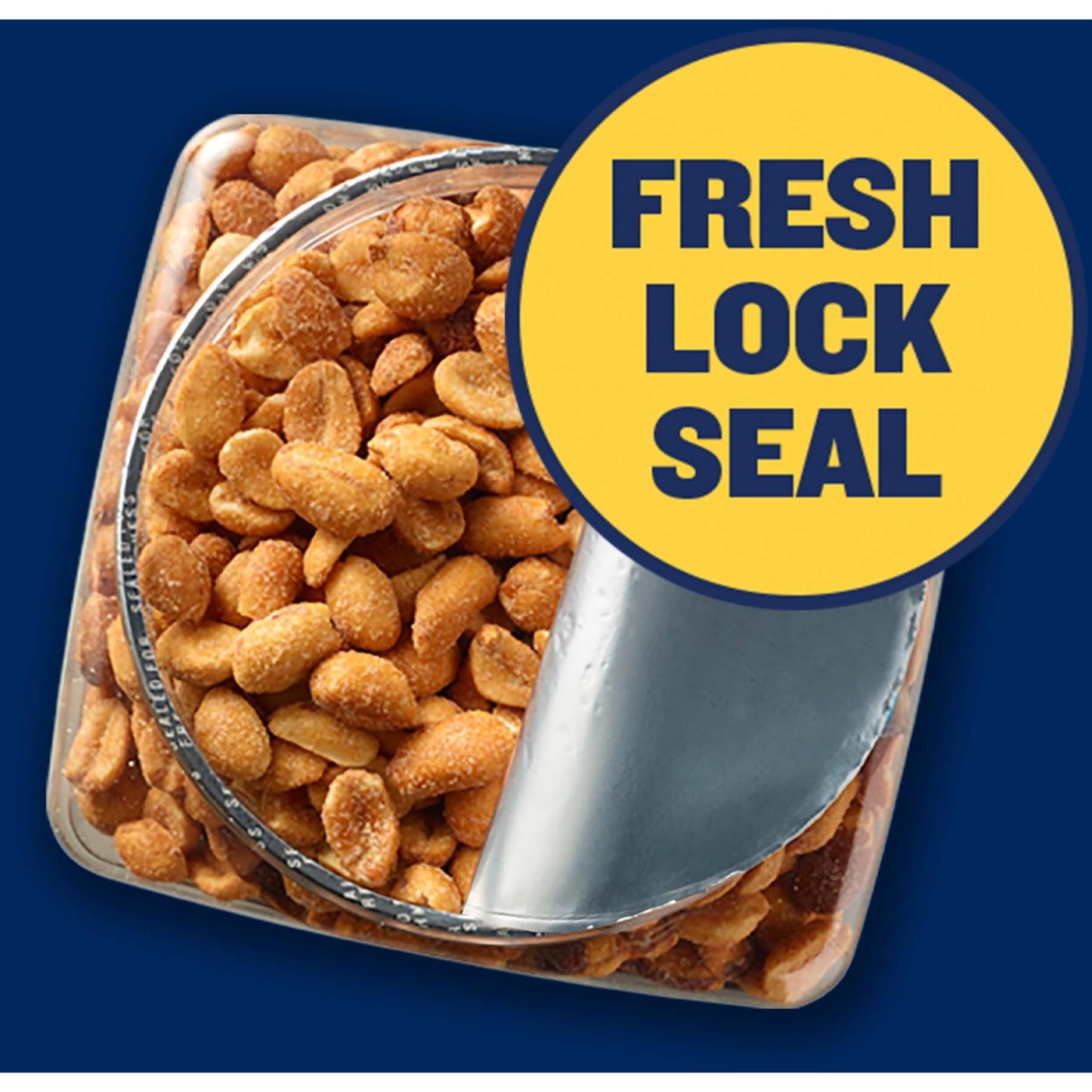 PLANTERS Salted Peanuts, Roasted in Peanut Oil, 35 Ounce Jar, Kosher, Plant-Based Protein Snack