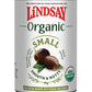 Lindsay Organic Small Black Ripe Pitted Olives, Pack Of 12, 6Oz Cans