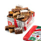 Davids Cookies Assorted Brownies & Crumb Cake Gift Basket Tin - 16pcs, Fresh Baked Gourmet Snacks for Christmas Holidays