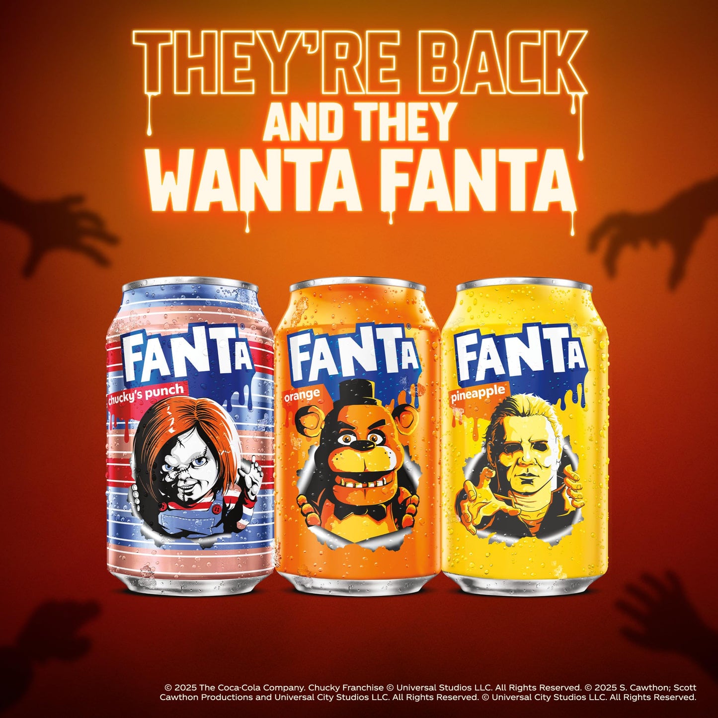 Fanta Fruit Punch Soda, Caffeine-Free, Halloween Edition, 12 Fl Oz Cans, 12 Pack
