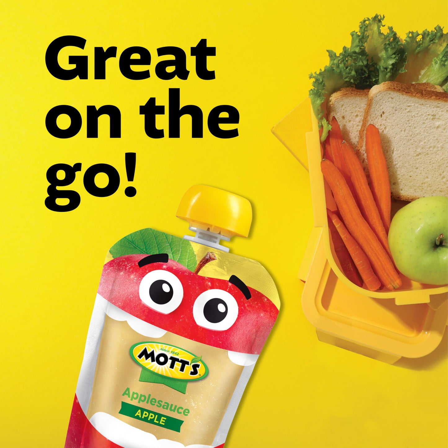 Mott'S Applesauce, 3.2 Oz Clear Pouches, 20 Pack