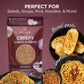 Homtiem Crispy Garlic & Onion : Original Max 3.5 Oz, Max Spice, Versatile Seasoning, All-Natural, Non-Gmo, Vegan & Gluten-Free,