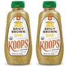 KOOPS Organic Spicy Brown Mustard, Gluten-Free, USDA Certified Organic, 12 Oz, Pack of 2