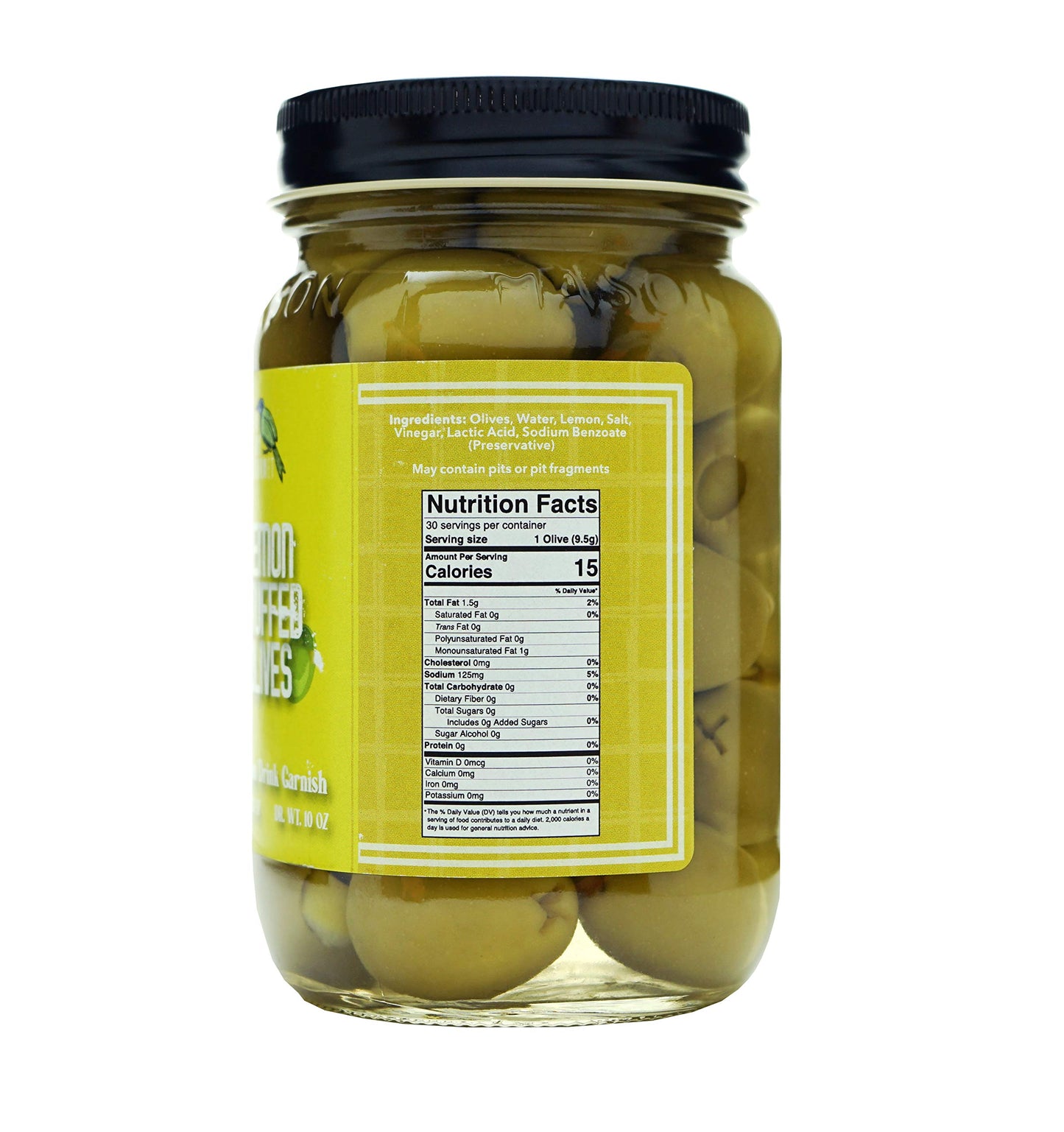 Green Jay Gourmet Stuffed Green Olives - Large 16 Ounces - All Natural Cocktail Garnish & Cheese Board Recipes