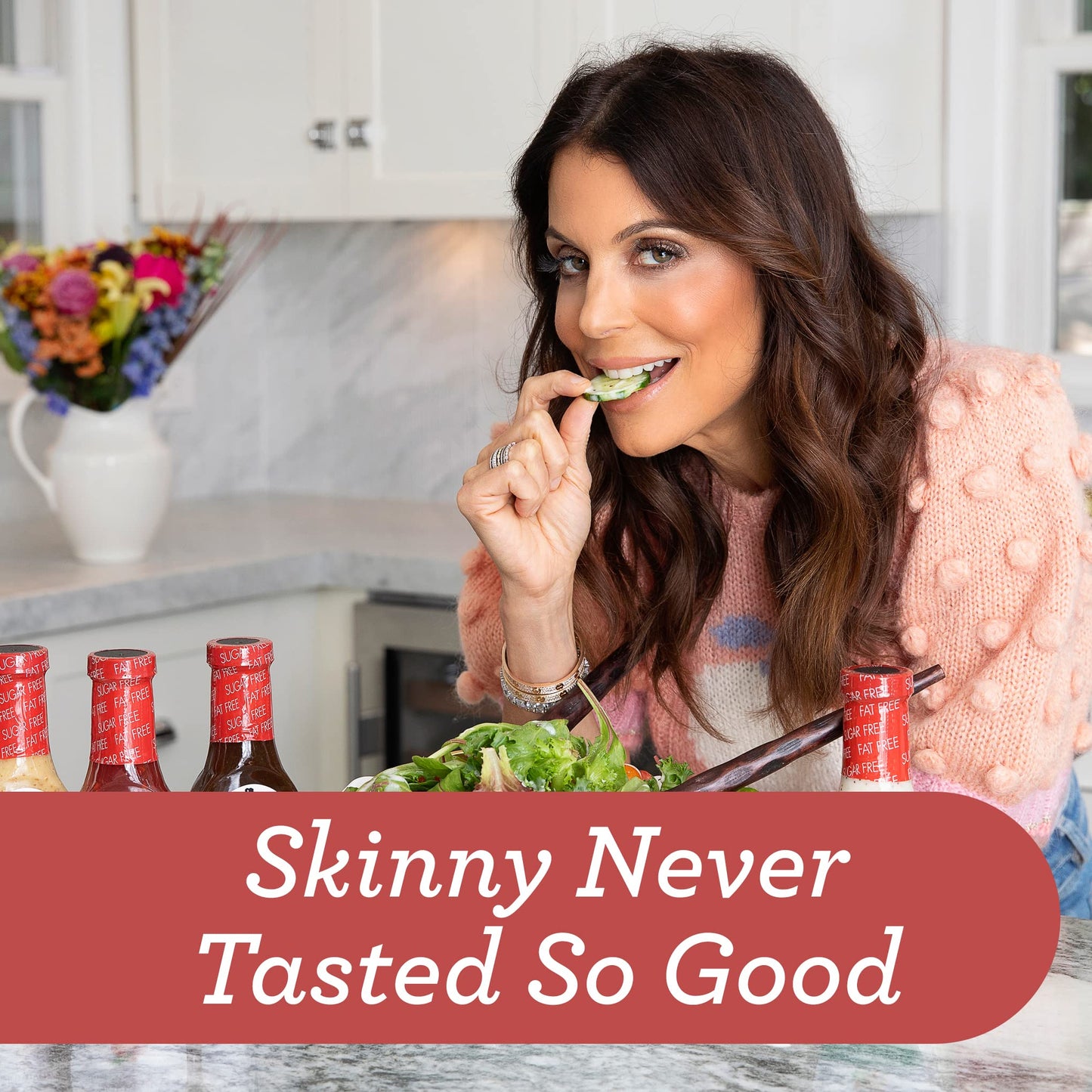 Skinnygirl Fat-Free Salad Dressing, Sugar-Free Raspberry Vinaigrette, 8 Ounce