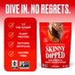 SkinnyDipped Dark Chocolate Peanut Butter Almonds, Healthy Snack, Plant Protein, Gluten Free, 3.5 oz Resealable Bags, (Pack of 5