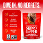 SKINNYDIPPED Dark chocolate covered Almonds Resealable Bag 1 count Peanut Butter 3.5 oz (Pack of 1)