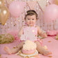 EONNCNT Castle Cake Topper - Rose Gold Glitter, 6.3 x 8.7, Cardboard, Birthday Party Supplies