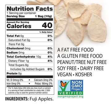 Brothers-ALL-Natural Fuji Apple Crisps, 0.35-Ounce Bags, 24 Count, Pack of 2