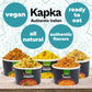 KAPKA Assorted Variety Indian Meals - Vegan Ready to Eat - Microwaveable - 3.5oz Each - 5 Pack