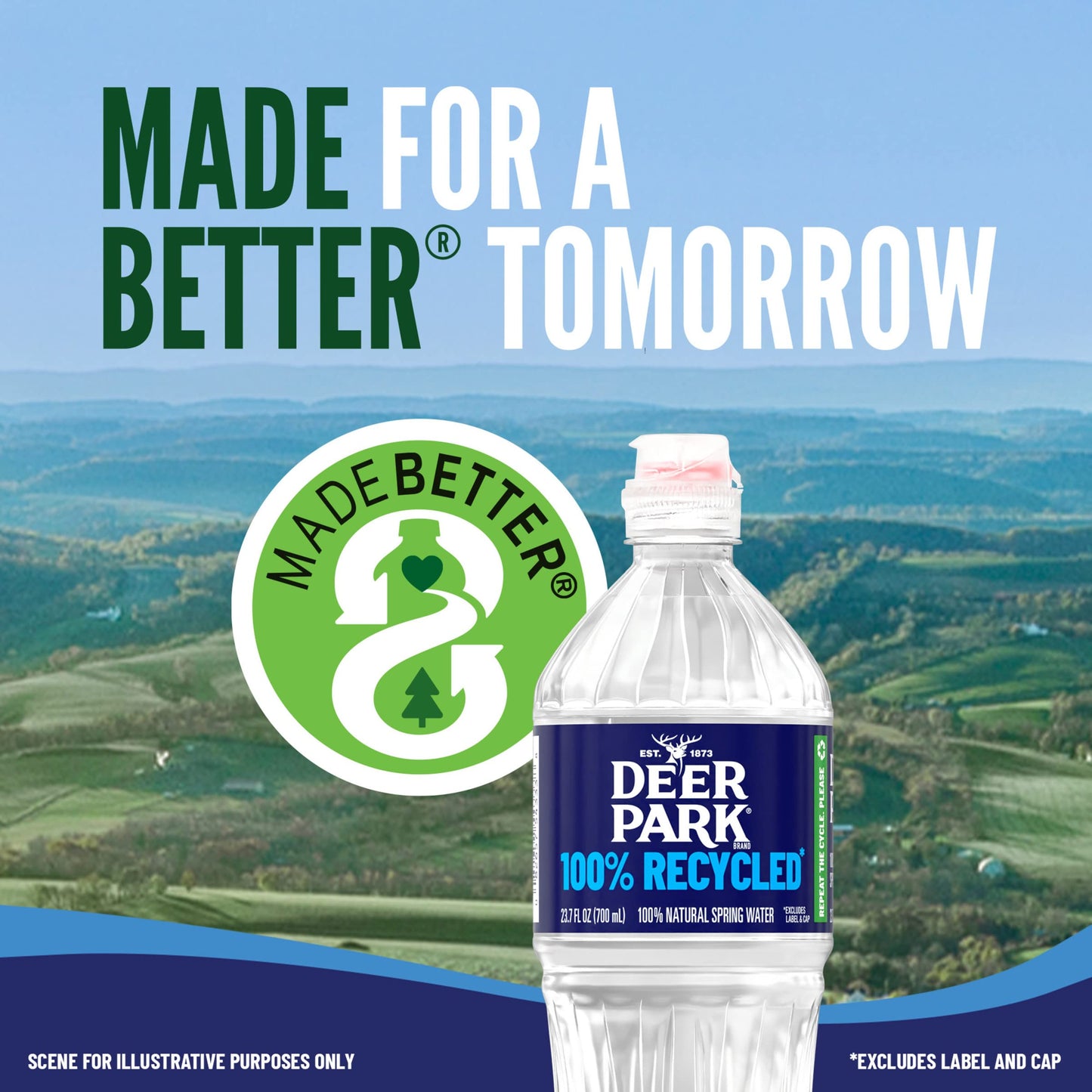 Deer Park Spring Water, 24 Pack - Crisp Refreshing Taste - 16.9 Fl Oz
