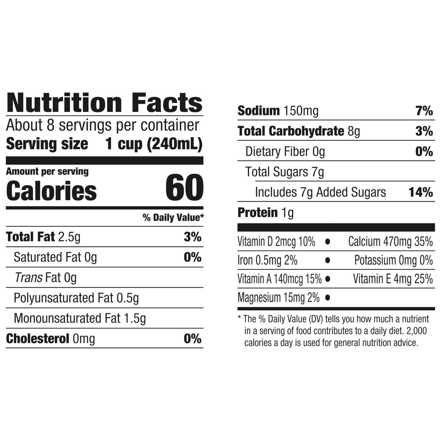 Silk Almond Milk, Original, Dairy Free, Gluten Free, Seriously Creamy Vegan Milk with 50% More Calcium than Dairy Milk, 64 FL OZ