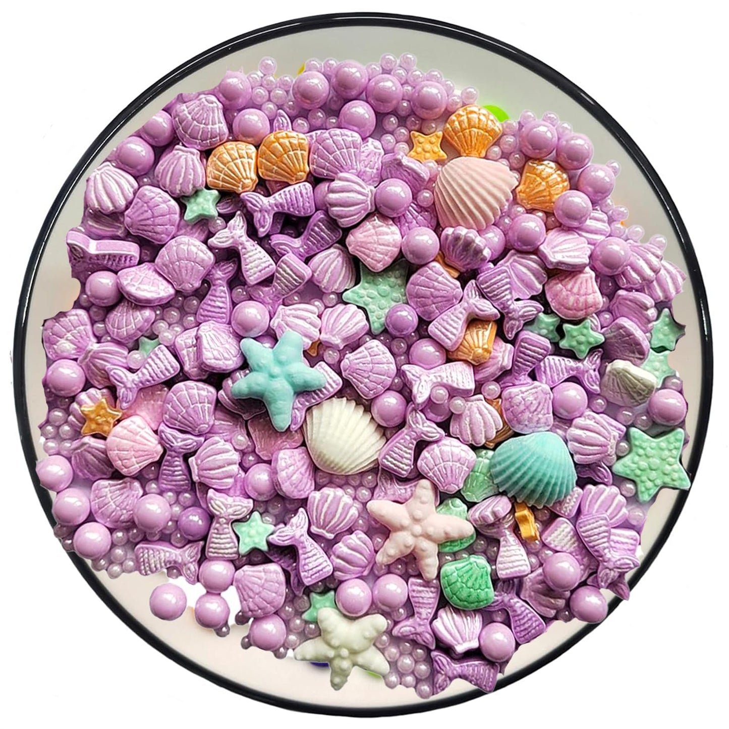 Sentovac Purple Mermaid Sprinkle Edible Decorating Ocean Sprinkles For Cake Cupcake Topper Cookie Baking Decorations Starfish Sh