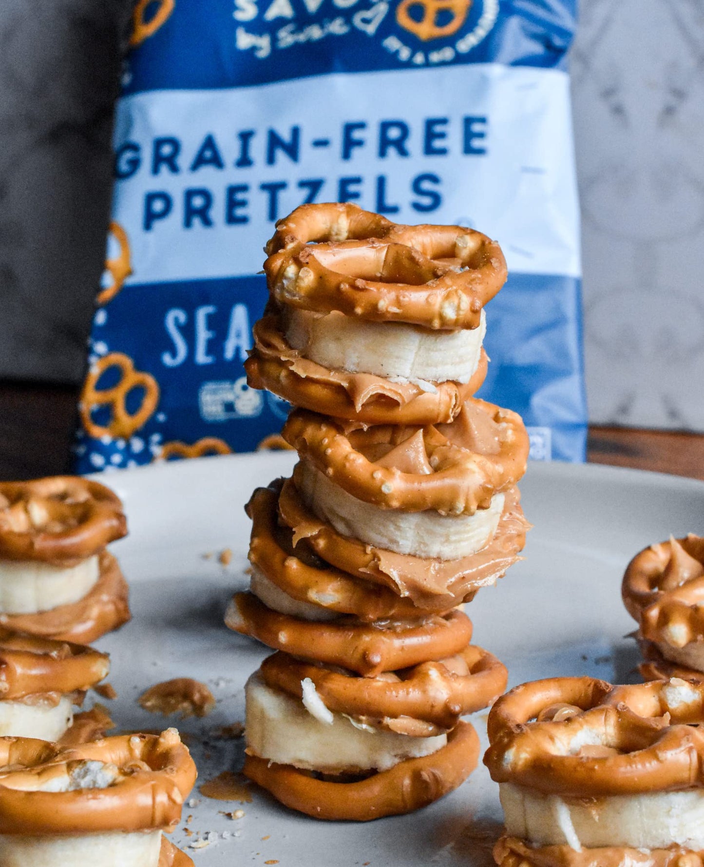 Savor by Suzie Gluten-Free Pretzels - Non-GMO, Grain Free, Vegan, Paleo, Keto & Nut-Free Pretzel Snack Packs, Low Carb, Clean In