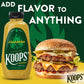 Koops Jalapeno Mustard - Spicy Gourmet Mustard, Gluten-Free, Kosher, Made in USA, From Quality Mustard Seeds, Hot Mustard Sauce
