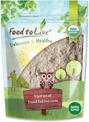 Food to Live Organic Whole Grain Buckwheat Flour, 5 Pounds - Non-GMO, Kosher, Unbleached, Unbromated, Unenriched, Stone Ground, 