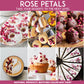Cure Wid Pure Organic Dried Rose Petals, Food-Grade Edible, 4 oz, Non-GMO, Gluten-Free, Muted Red & Brown, Resealable Bag