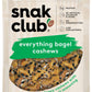 Snak Club Everything Bagel Cashews, 2.5 Ounce (Pack Of 6)