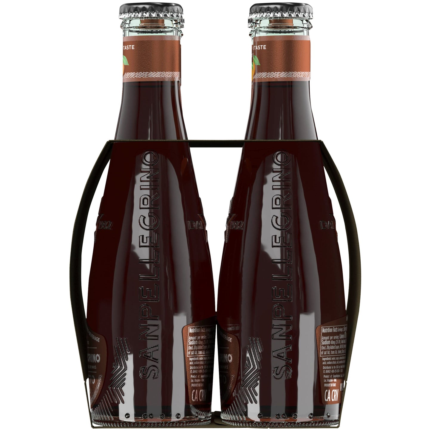 Sanpellegrino Italian Sparkling Drink Chinotto, Sparkling Citrus Beverage, 4 Pack Of 6.75 Fl Oz Bottles