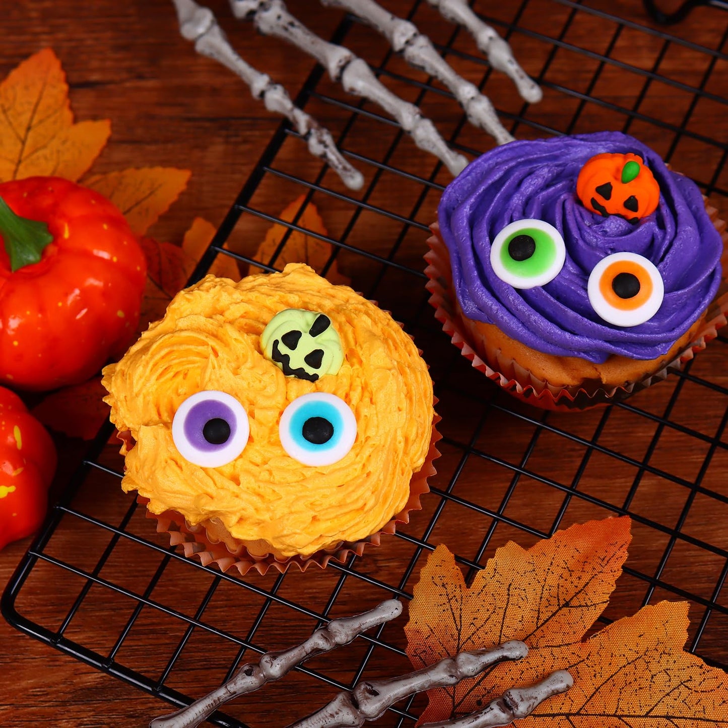 Halloween Sprinkles For Cake Decorations 7Ounce, Colorful Eyeballs For Cupcake Topper, Edible Eyes Candy For Ice Cream, Cookie,