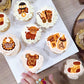 Cyodoos Edible 40Pcs Highland Cow Cupcake Toppers Farm Animals Cupcake Picks Highland Cow Theme Baby Shower Kids Birthday Party