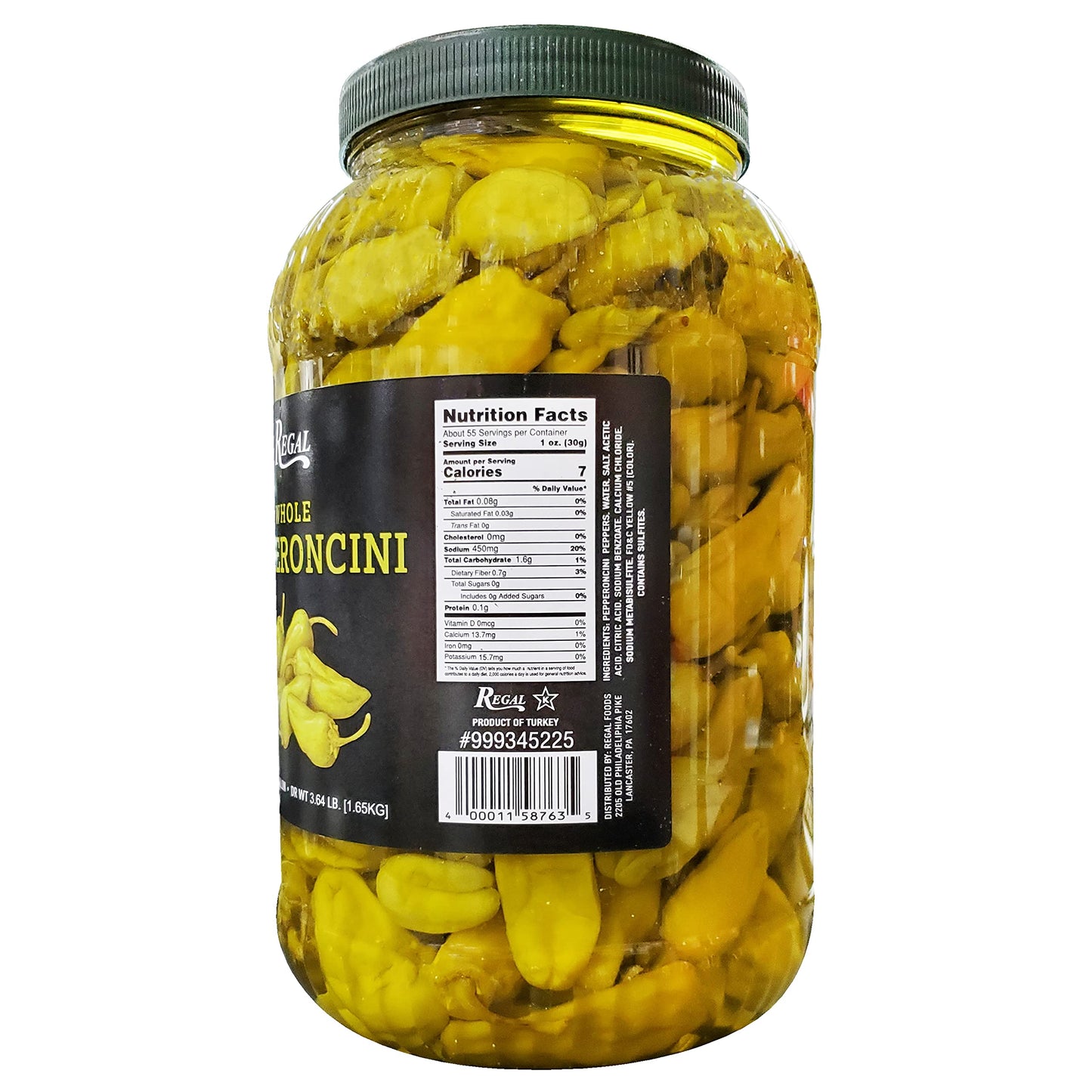 Regal Regal Whole Pepperoncini, 1 Gallon