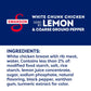 SWANSON S Lemon & Coarse Ground Pepper White Chunk Chicken, Ready to Eat, 2.6 oz Pouch