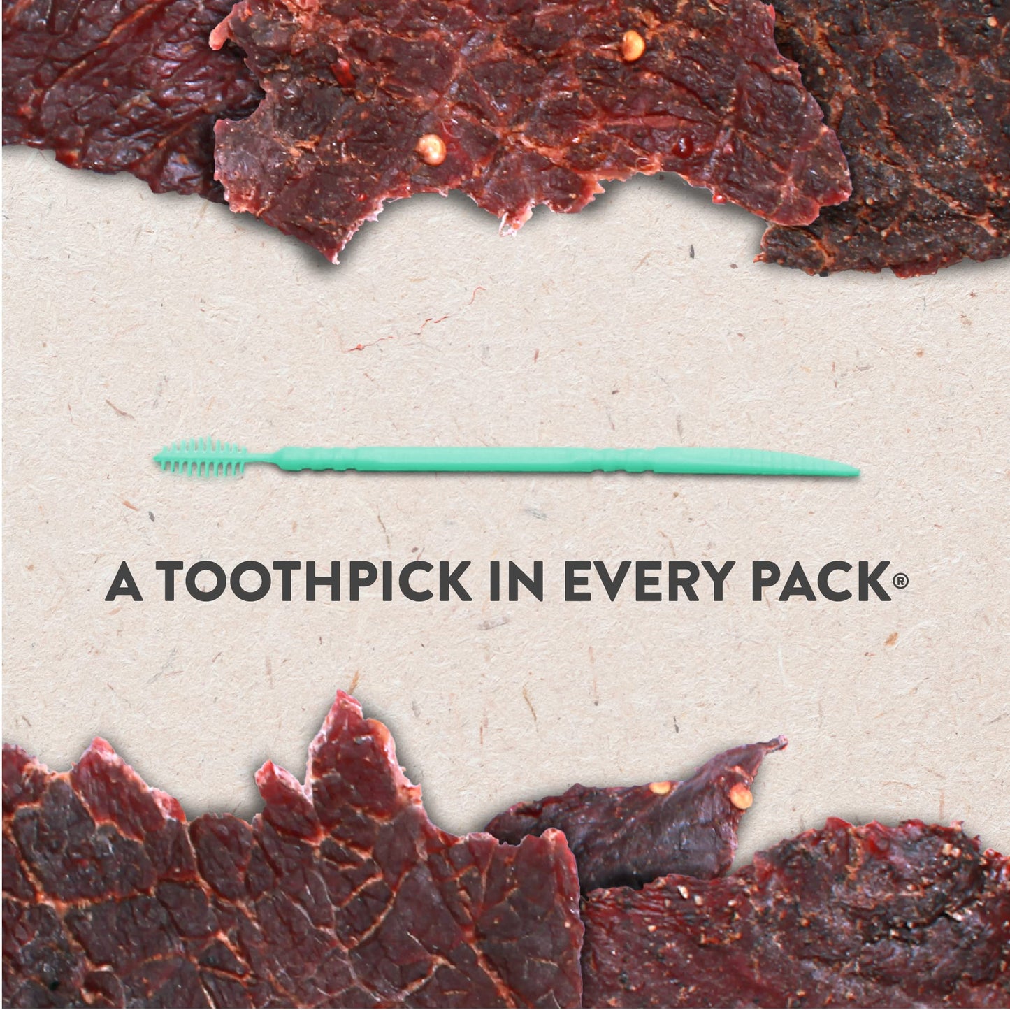 Hardtimes Beef Jerky - Original Flavor - 4 Pack of 2.25 oz. Bags