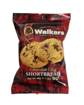 Walkers 2 Piece Shortbread Chocolate Chip Cookies, 0.24 Pound