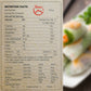 TANISA 24 Sheets Organic Rice Paper Wrappers, Spring Roll Wrappers for Fresh roll (22cm, Round, 7.05 oz/pack) Organic White, Ric
