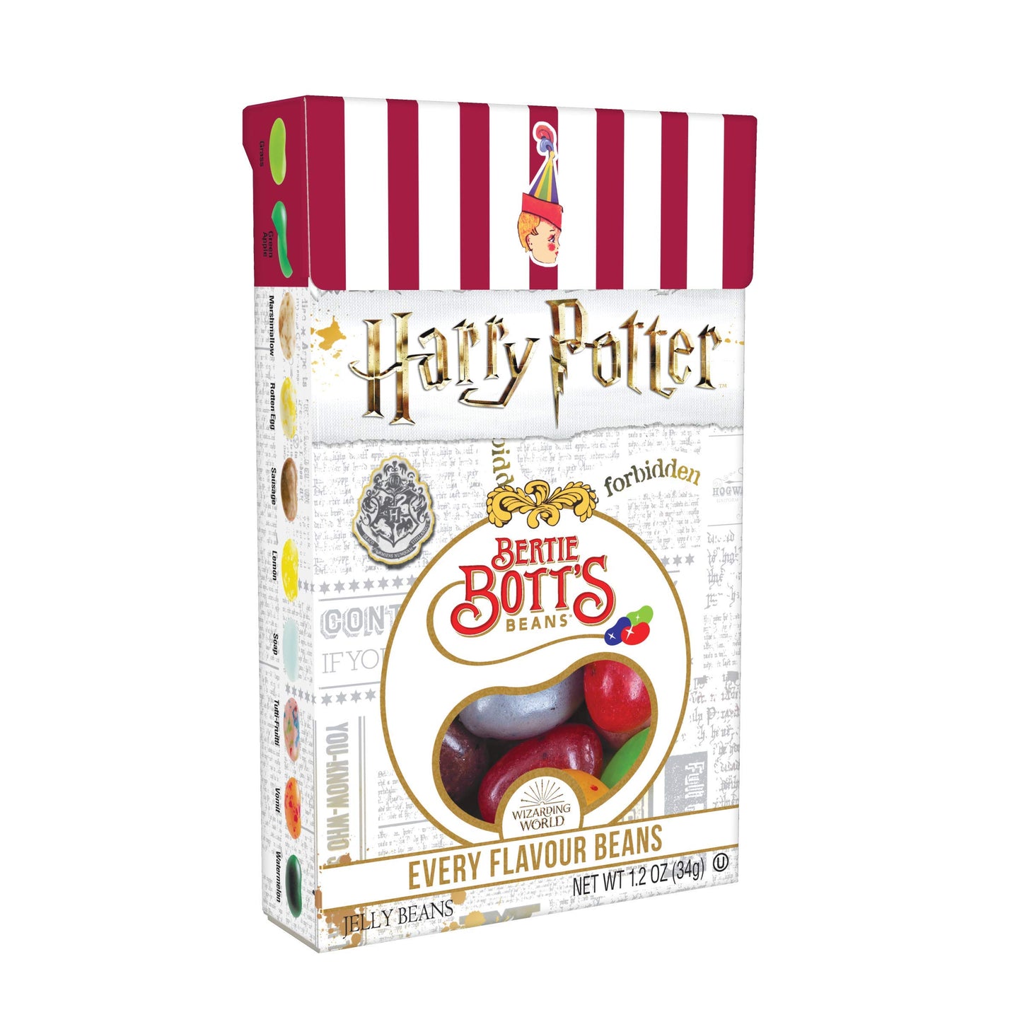 Jelly Belly Harry Potter Bertie Bott'S Every Flavor Jelly Beans, 1.2-Oz, 24 Pack