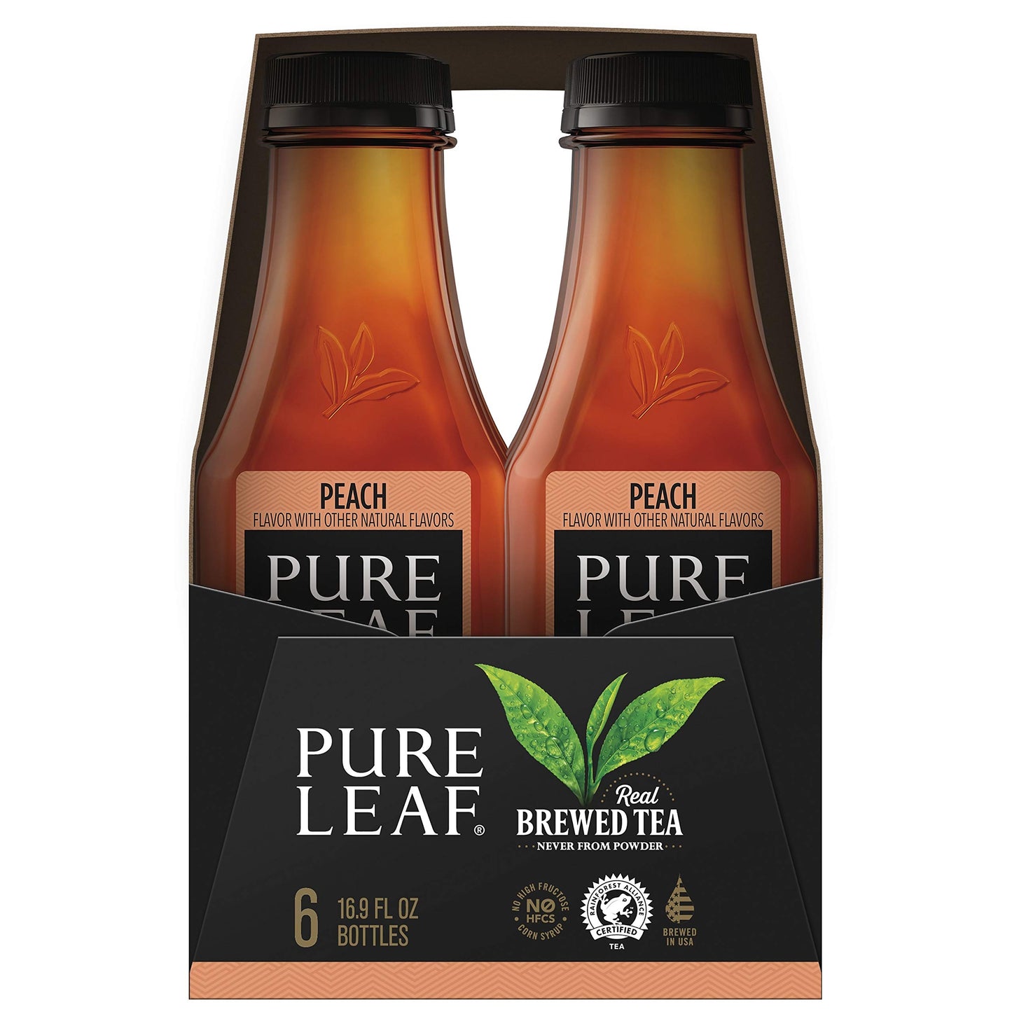Pure Leaf, Peach, 16.9 Ounce (Pack of 6)