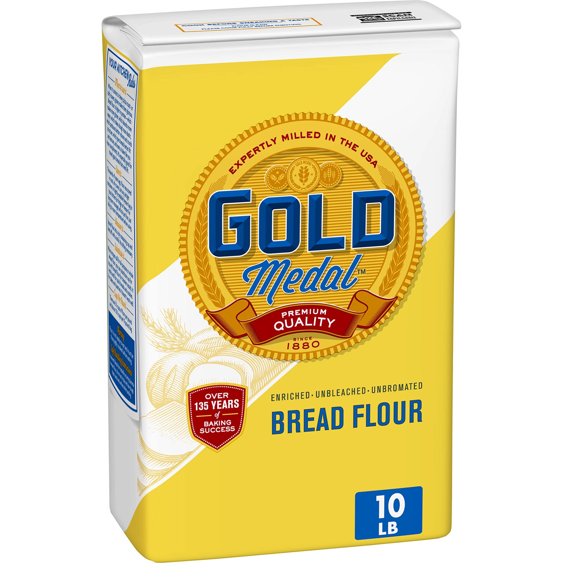 Gold Medal Premium Quality Unbleached Bread Flour, 10 Pounds