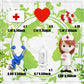 BANBALLON 19PCS Nurse Cake Toppers Medical Cupcake Decorations Resin Red - Model SHXXYI015