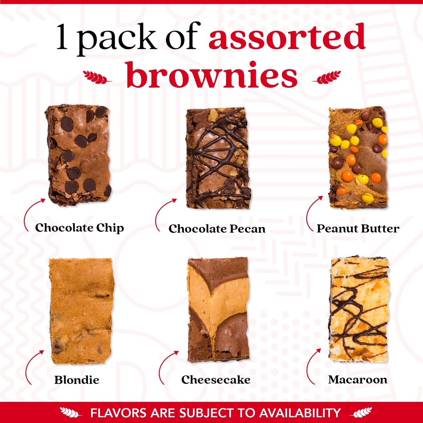 Davids Cookies Assorted Brownies in Carton Box | Enjoy Our Delicious  Great for Sharing Freshly-Baked Assorted Brownie Snacks While Bonding With Friends And Family - Single Pack