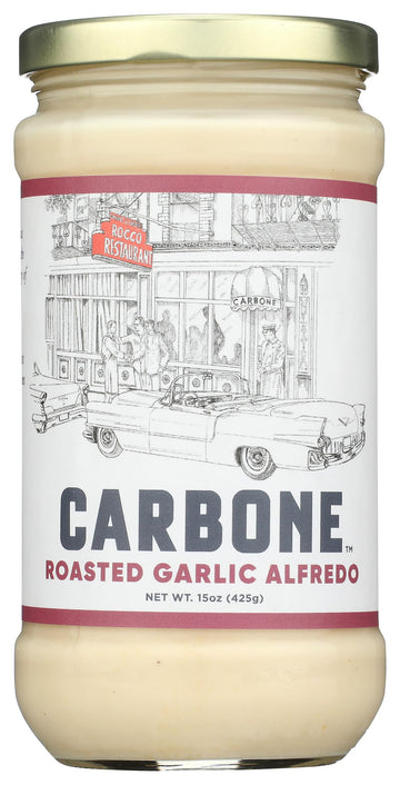 Carbone Roasted Garlic Alfredo Pasta Sauce, 15 Ounces (Pack Of 6)