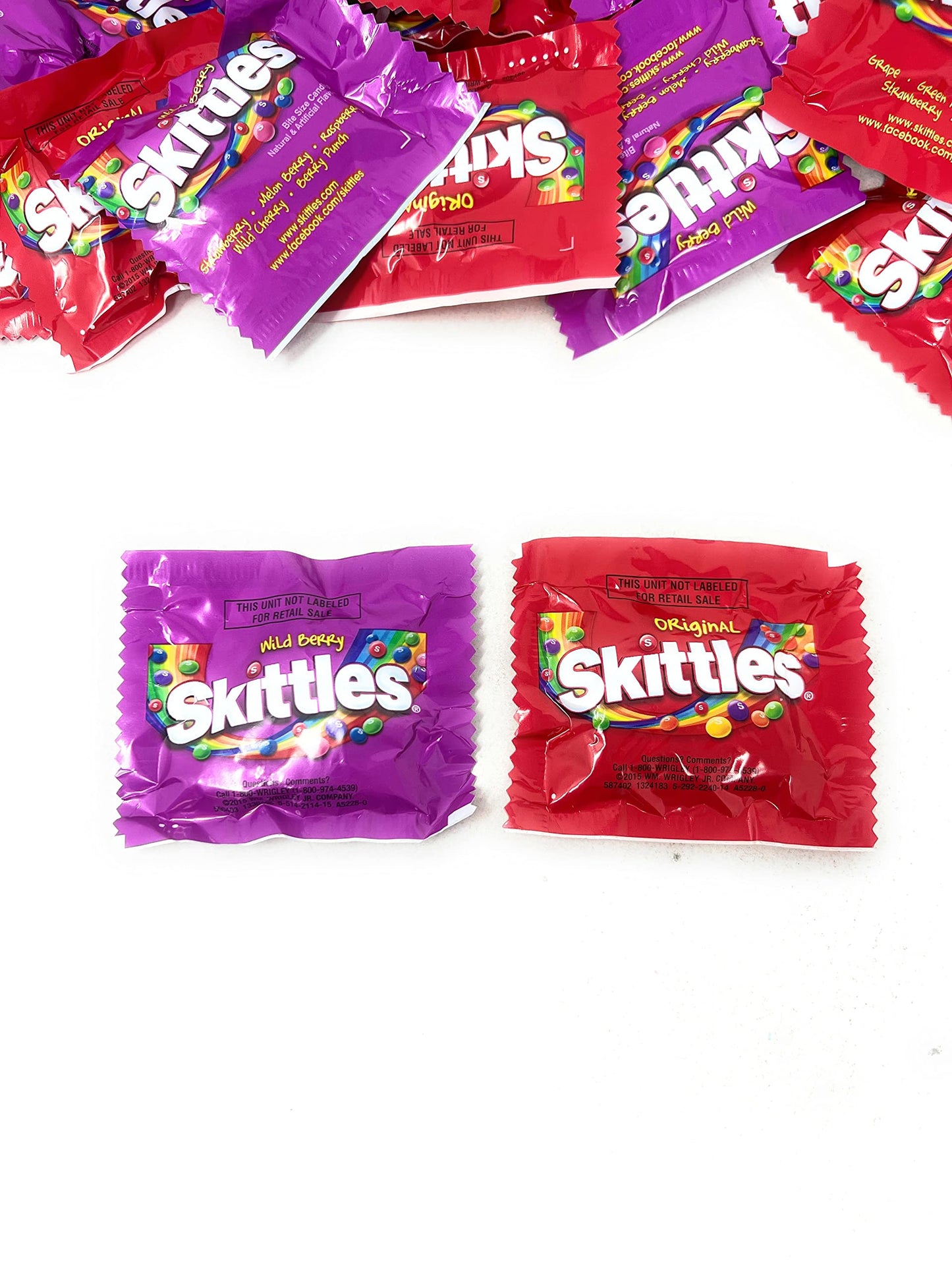 Halloween ASSORTIT X Skittles Collab Wild Berry & Original Flavor Variety Candy Coated Fruit Chew Individually Wrapped Bulk Part