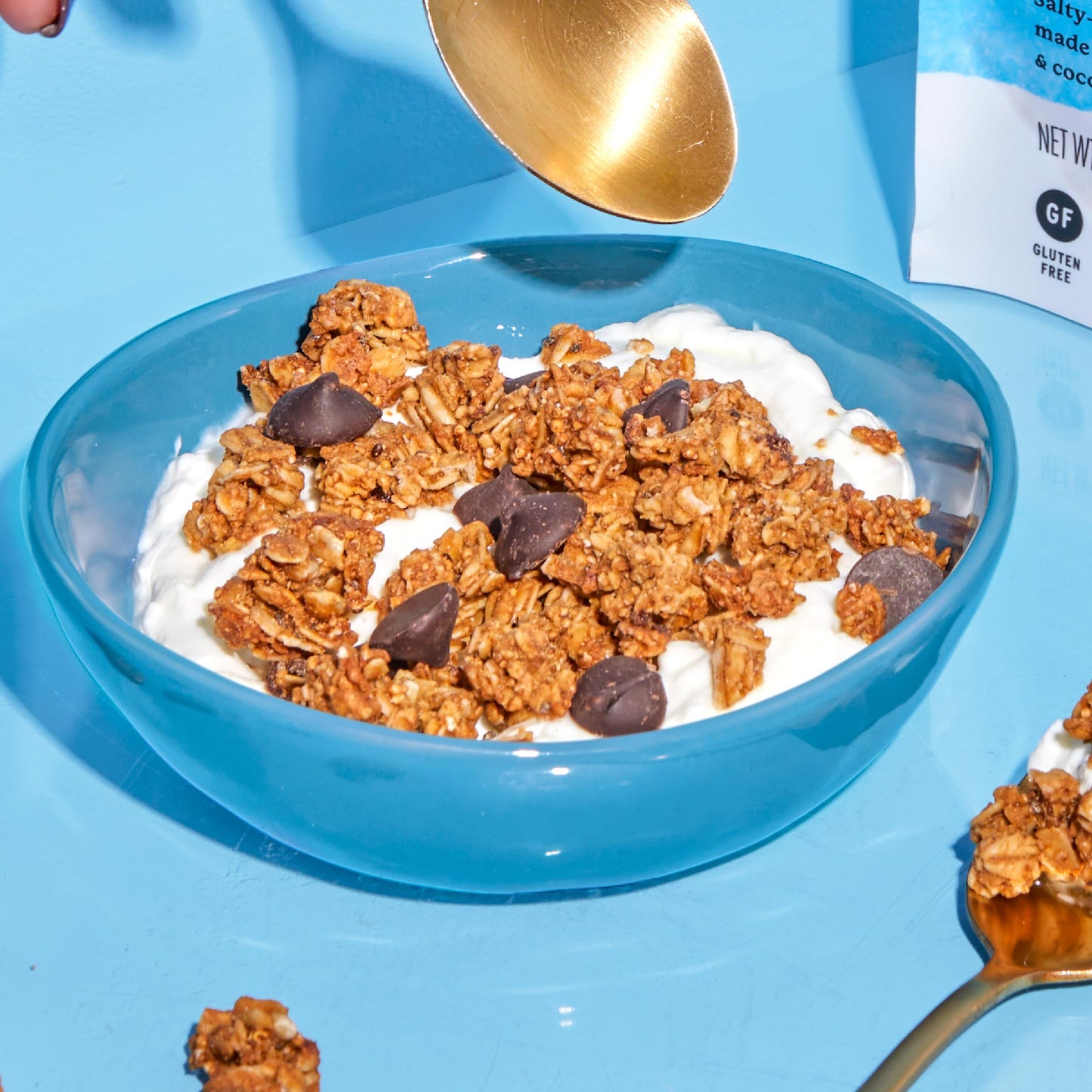 Purely Elizabeth Vanilla Chocolate Chip Granola, Made With Organic Oats And Ancient Grains, Gluten-Free, Non-Gmo (3 Ct, 12Oz Bag