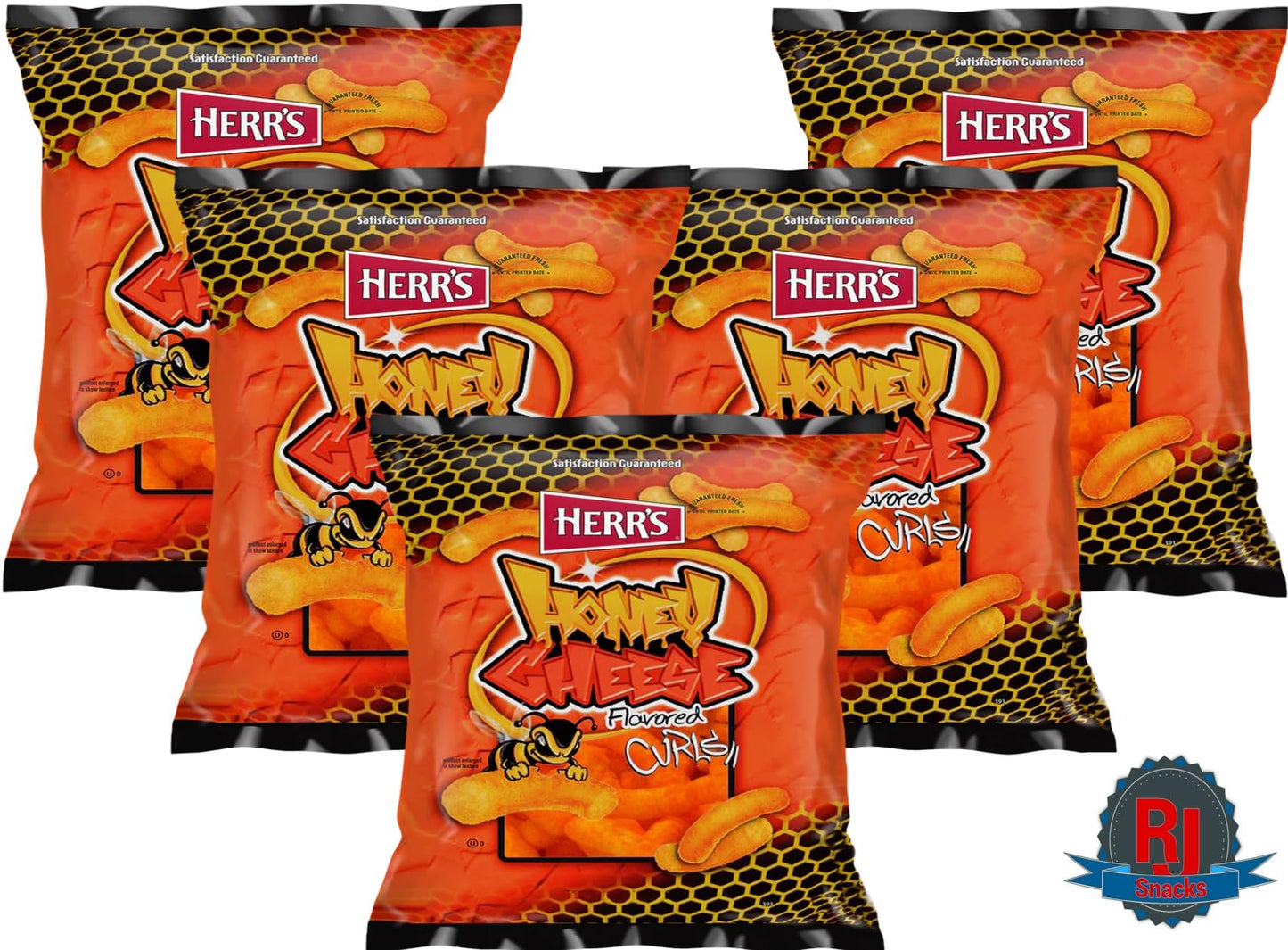 Herrs Potato Chips & Cheese Curls -,1Oz (Curated By Rj Snacks Value Pack) (Honey Cheese Curls)