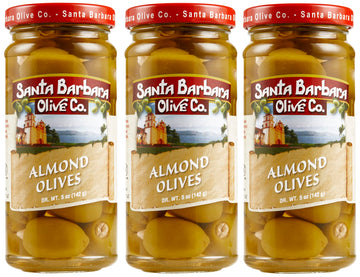 Santa Barbara 3Pk Almond Stuffed Olives 5Oz