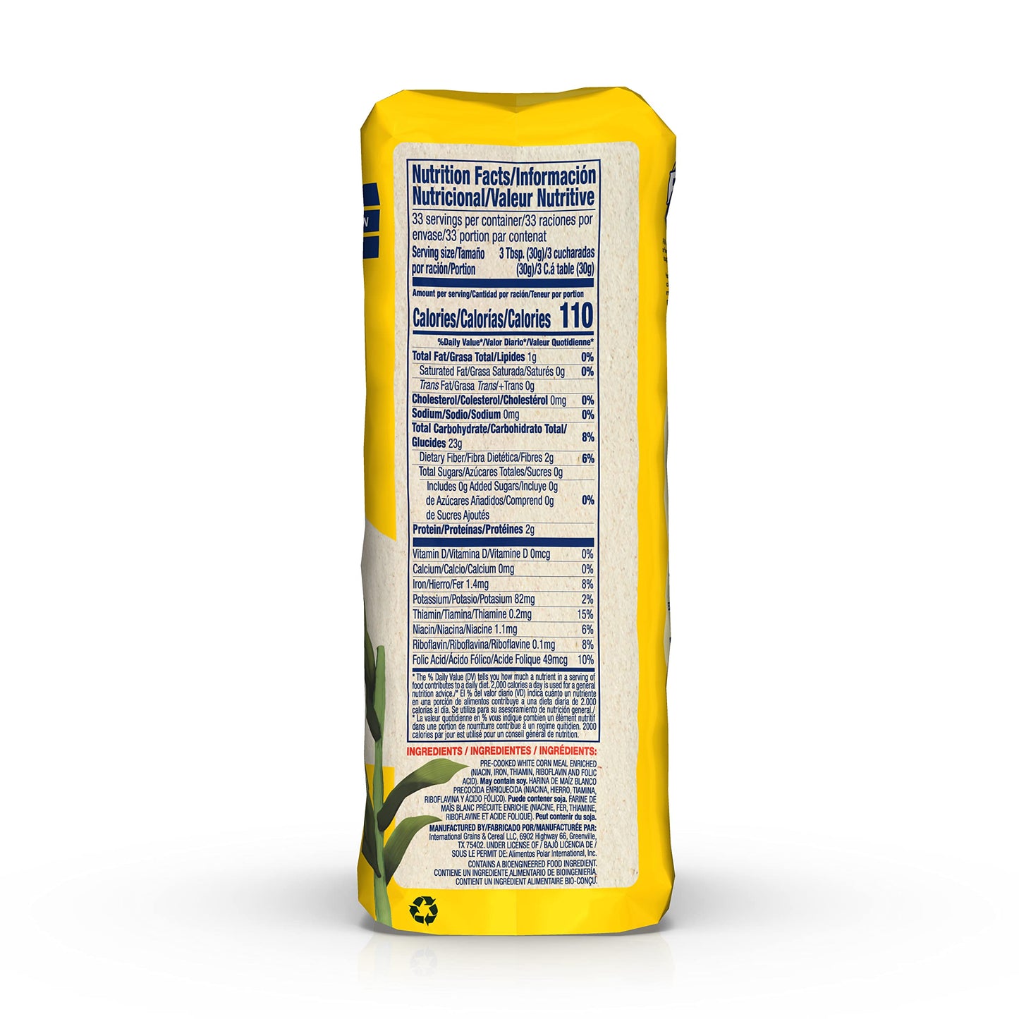 P.A.N. White Corn Meal     Pre-cooked Gluten Free and Kosher Flour for Arepas, 1 Kilogram (35 Ounces / 2 Pounds 3.3 Ounces) (Pac