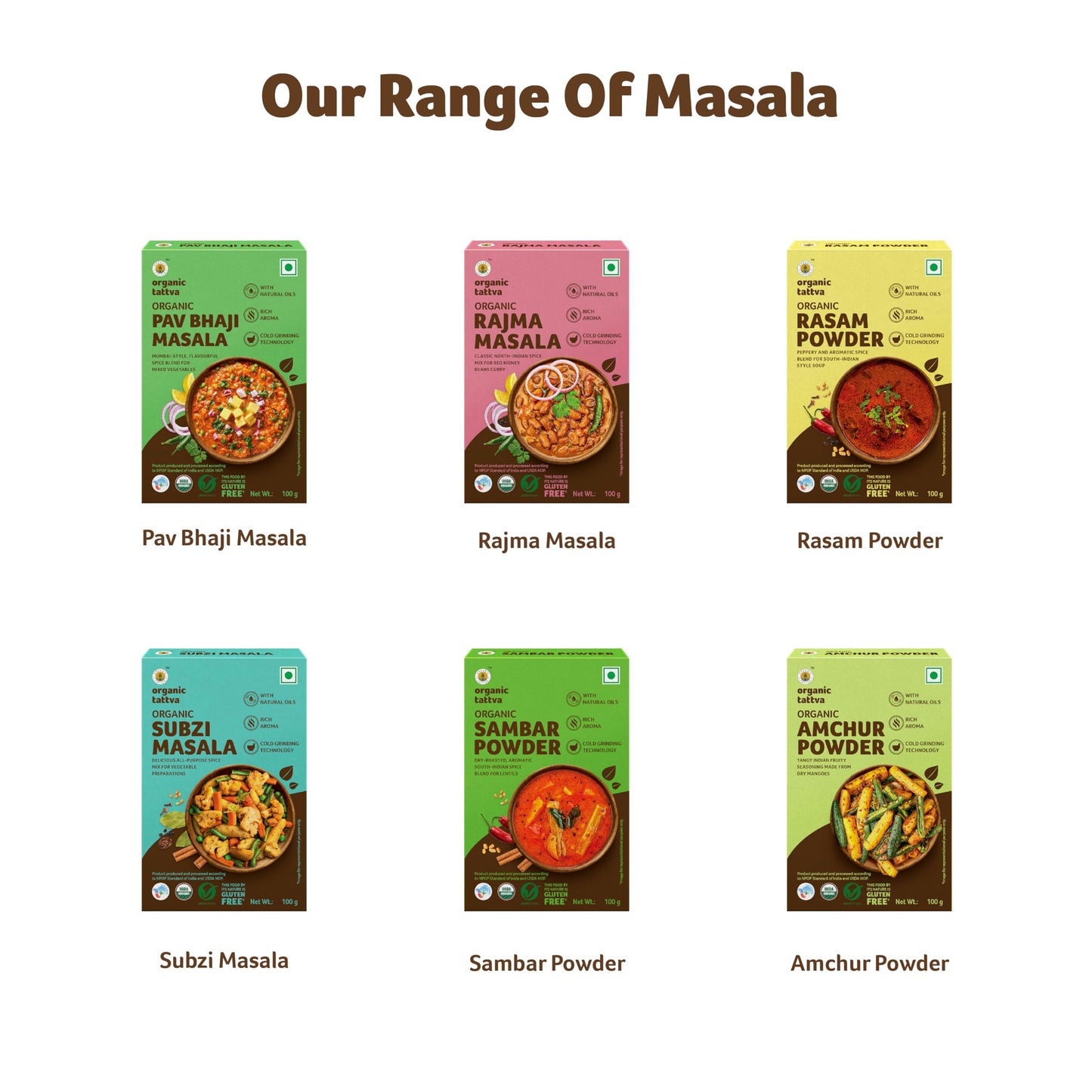 Organic Tattva, Organic Subzi Masala Powder - 100 Gram | Naturally Processed, No Artificial Additives And No Preservatives