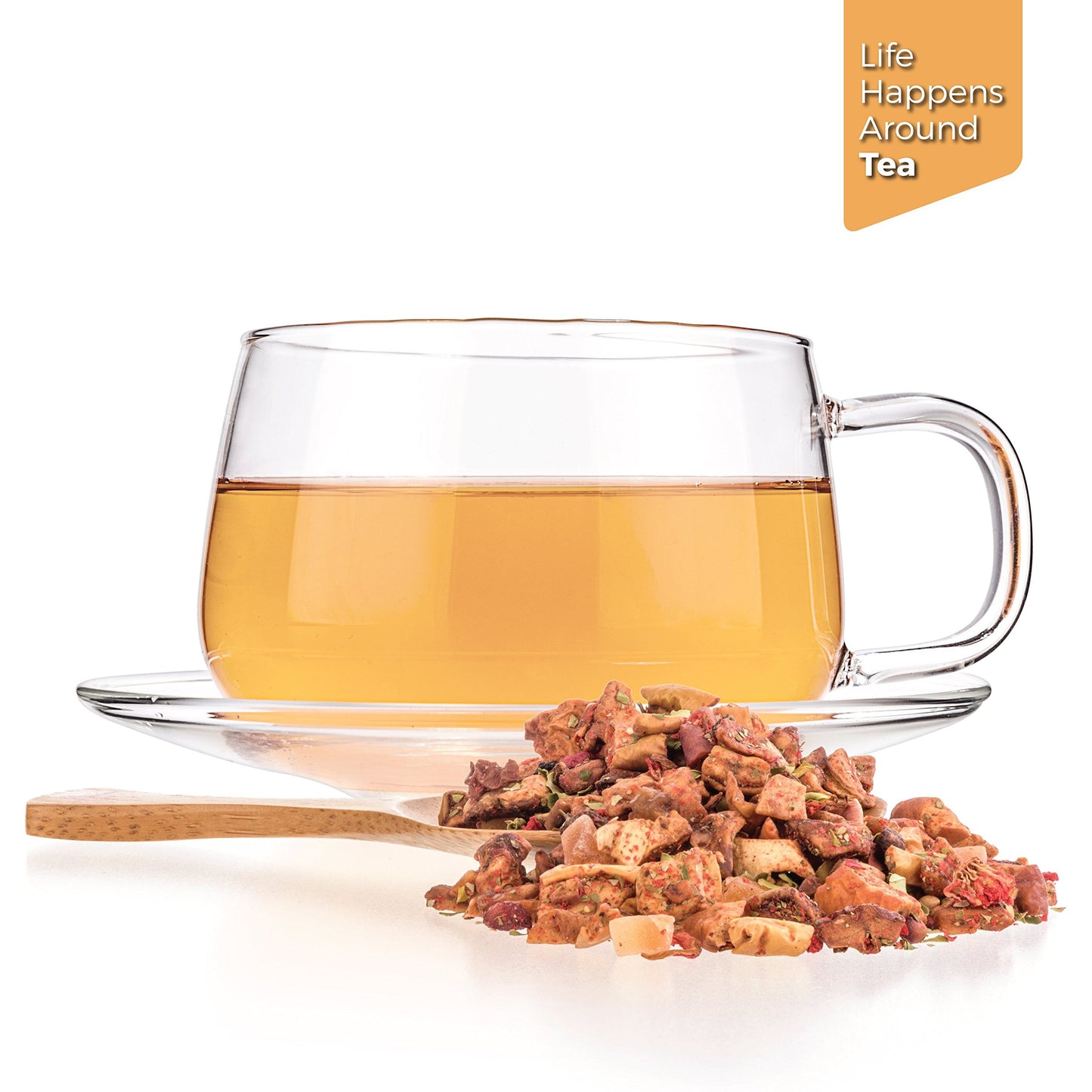 Tealyra Pomegranate Raspberry Loose Leaf Tea - Caffeine-Free, All Natural - 4 Ounce (Pack of 1)