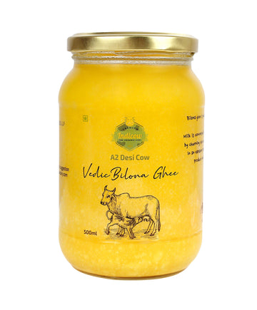 Indicow Farms A2 Cow Ghee (A2 Cow (Sahiwal), 500Ml)