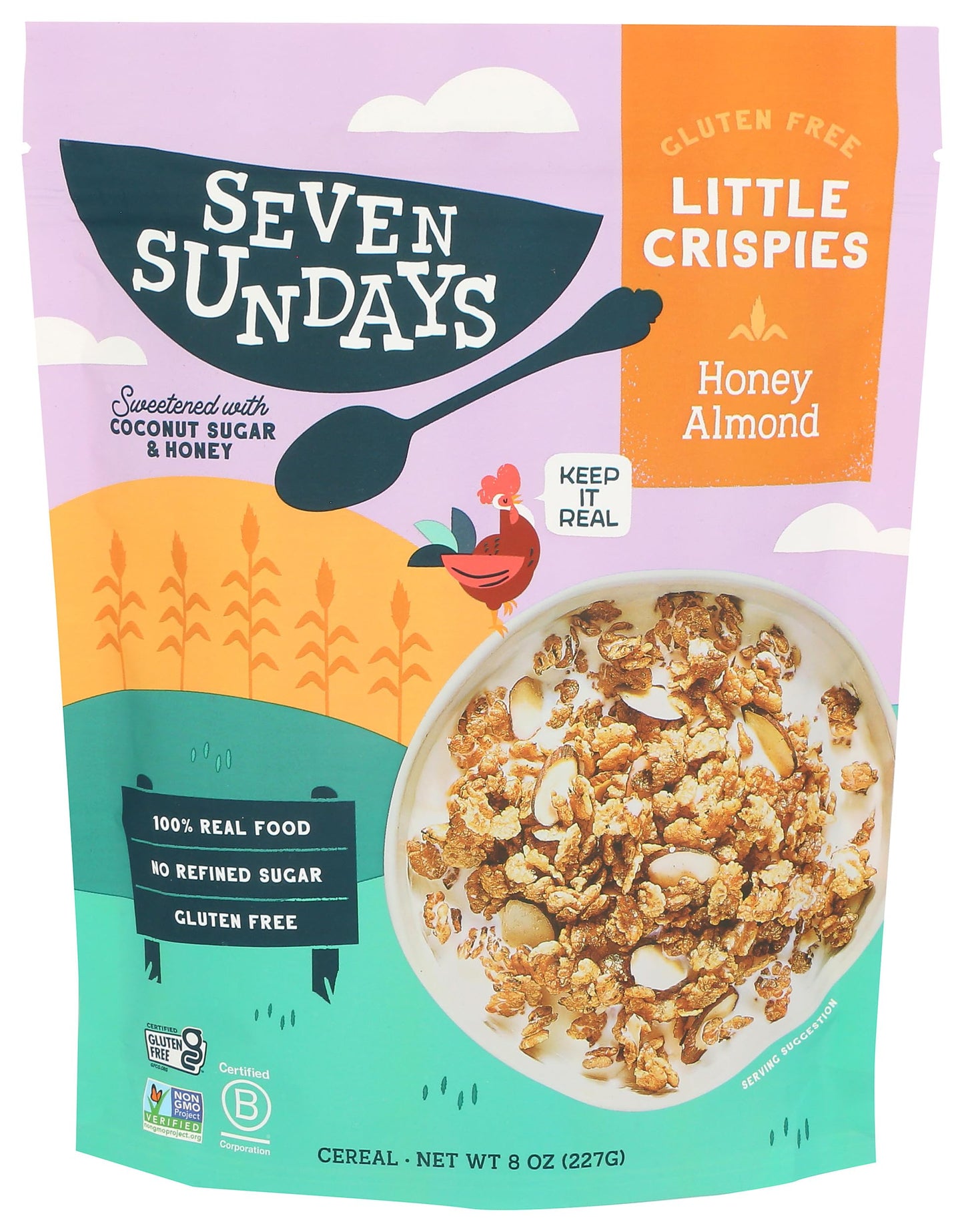 SEVEN SUNDAYS Honey Almond Little Crispies Cereal, 8 OZ