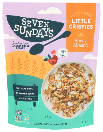 SEVEN SUNDAYS Honey Almond Little Crispies Cereal, 8 OZ