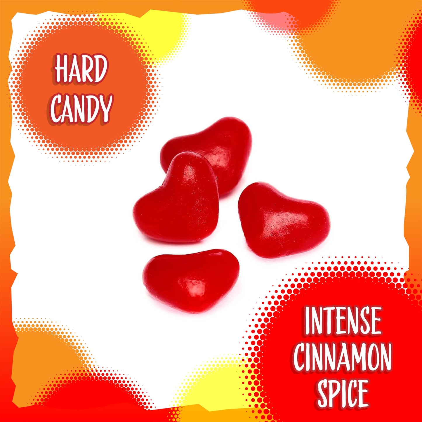 Cinnamon Imperial Hearts | 2 Pound Bag | Red Spicy Hard Candy Bulk | Heart Shaped Cinnamon Candy Bits for Baking  Decorating  Gifting  and Snacking | Retro Candies