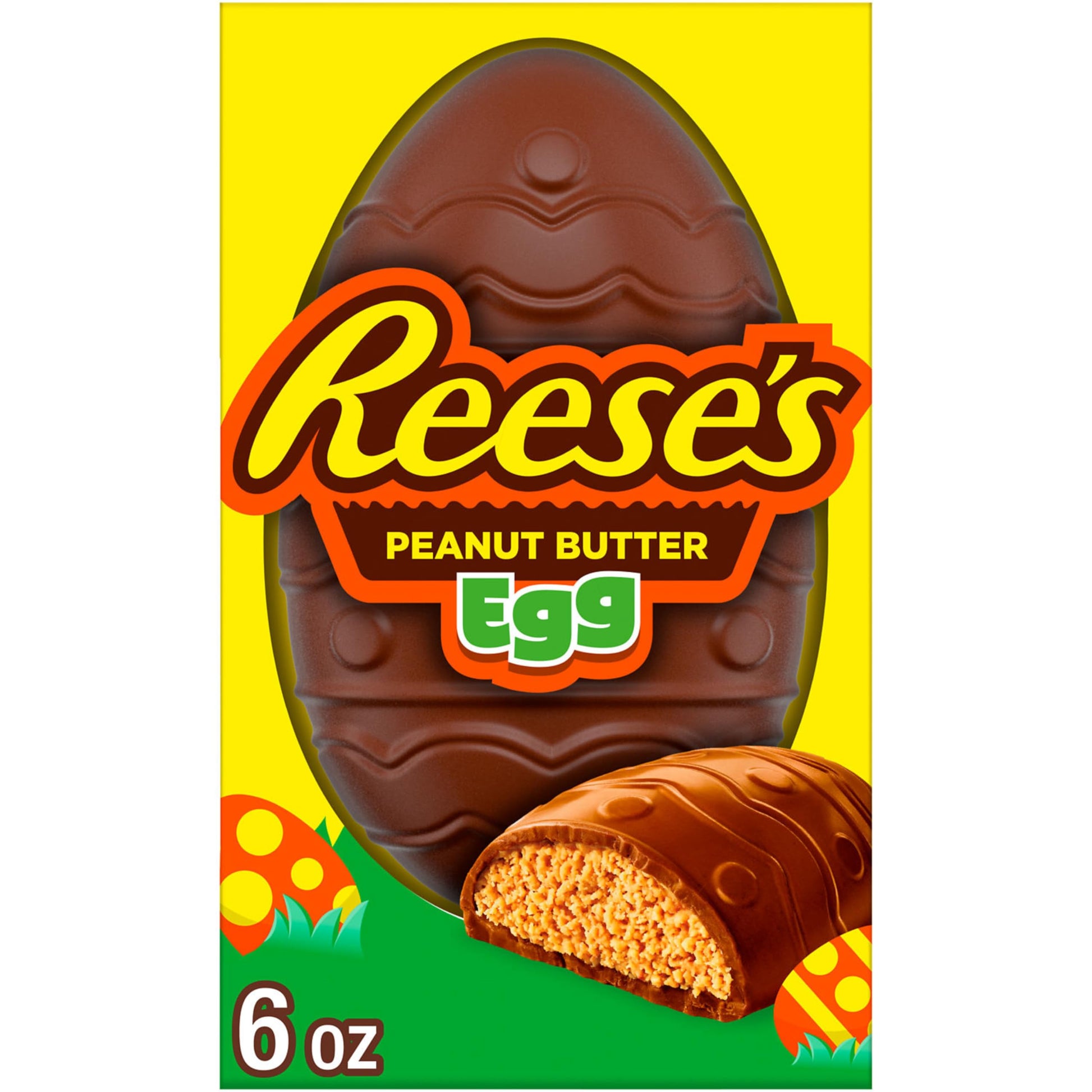 REESES Milk Chocolate Peanut Butter Egg, Easter Candy Gift Box, 6 oz